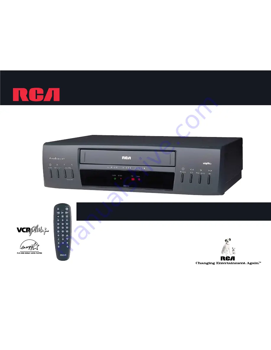 RCA VR525 Скачать руководство пользователя страница 1