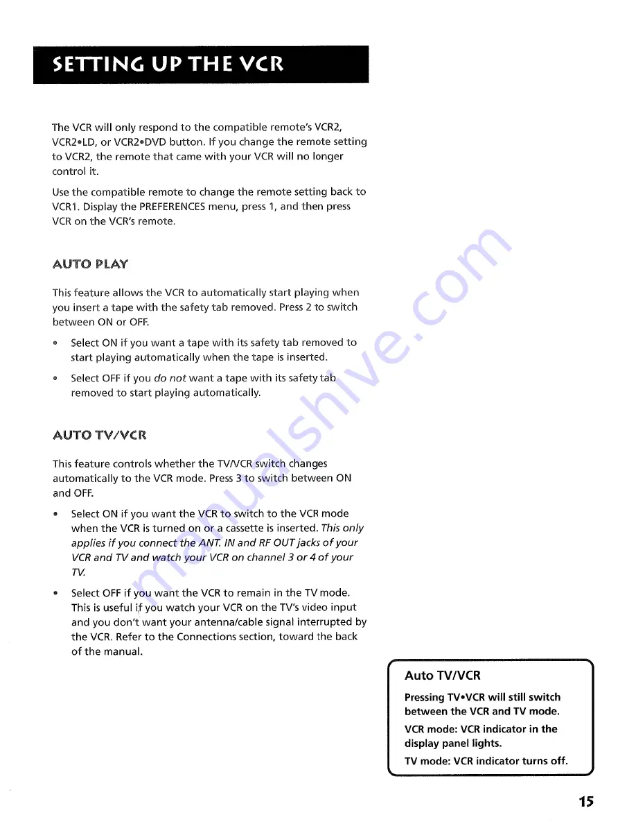 RCA VR525 User Manual Download Page 17