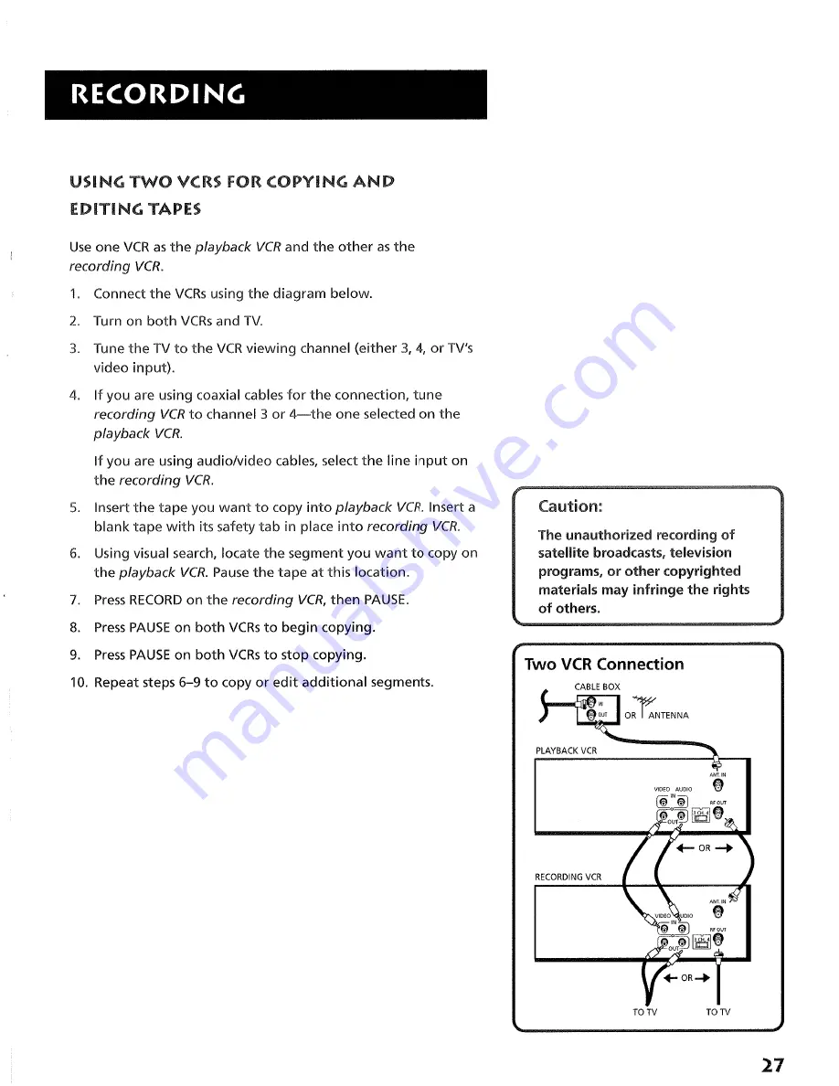 RCA VR525 User Manual Download Page 29