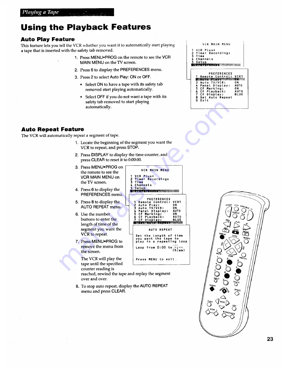 RCA VR542 Скачать руководство пользователя страница 25