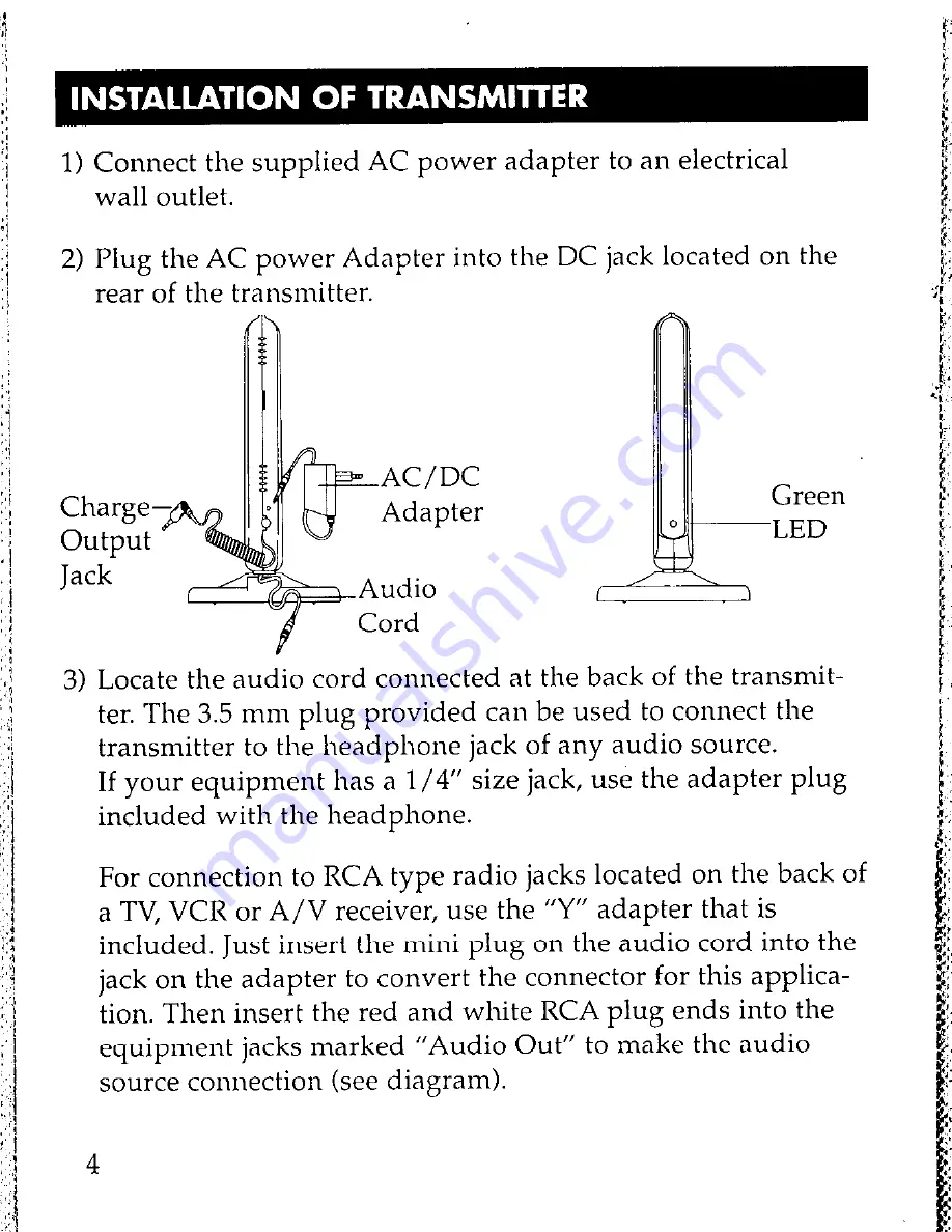 RCA WHP150 Скачать руководство пользователя страница 4