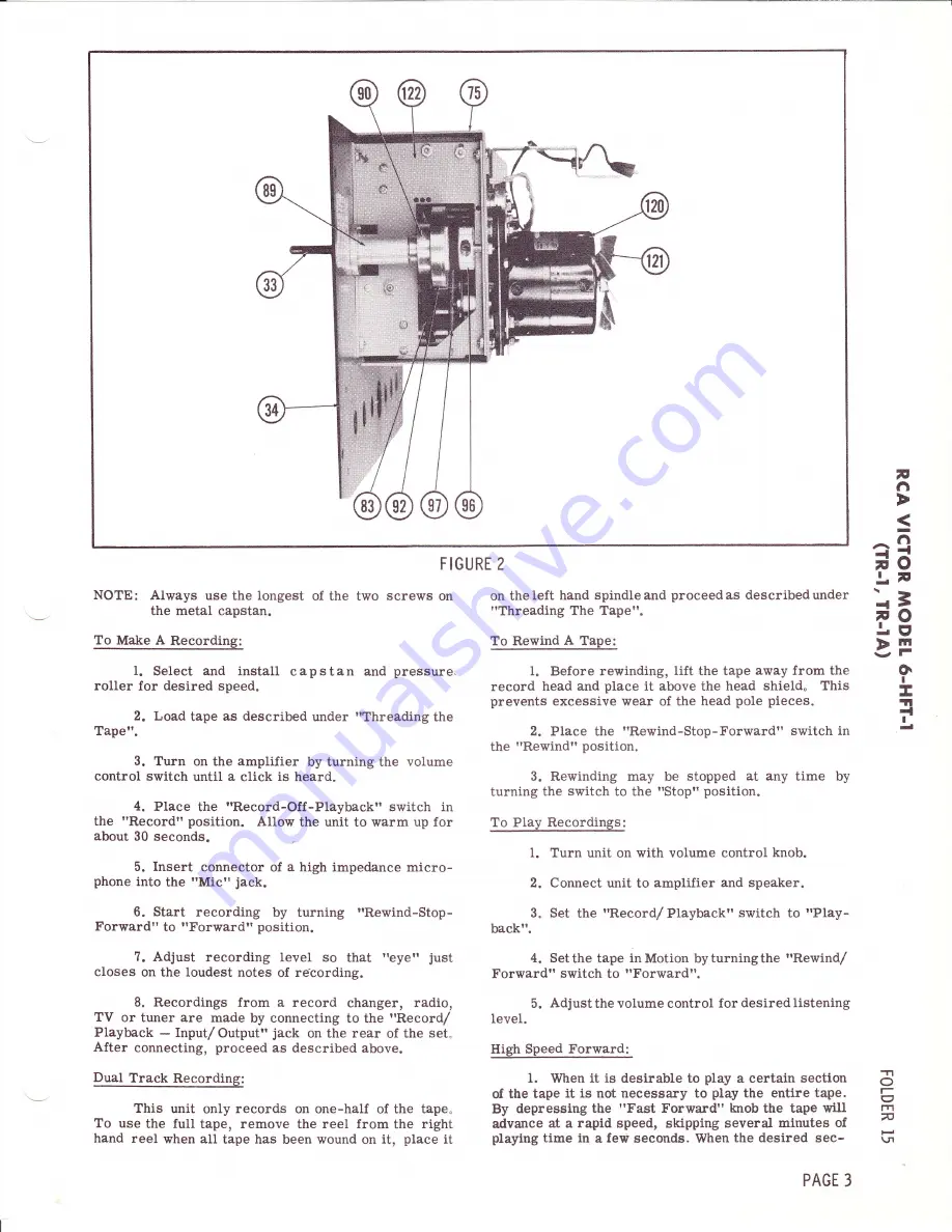 RCAVICTOR 6-HFT-1 Manual Download Page 3