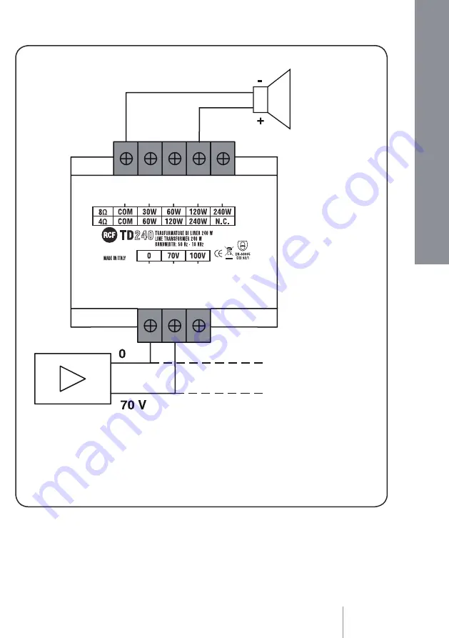 RCF TD120 User Manual Download Page 9