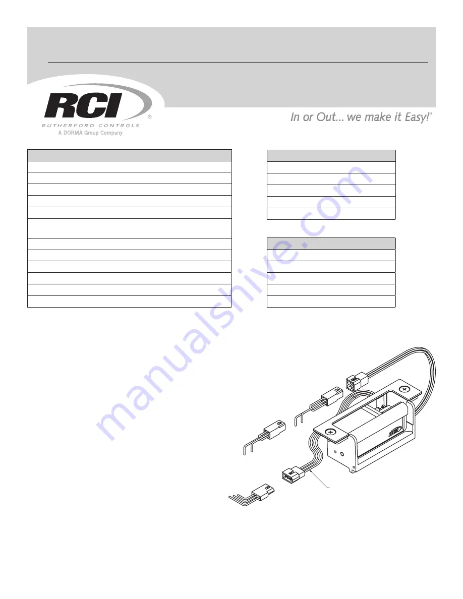 RCI F2164 Installation Download Page 1