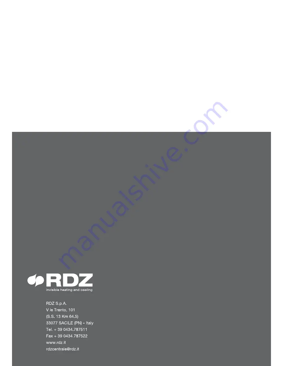 RDZ DA 1000 Installation, Use And Maintenance Manual Download Page 32