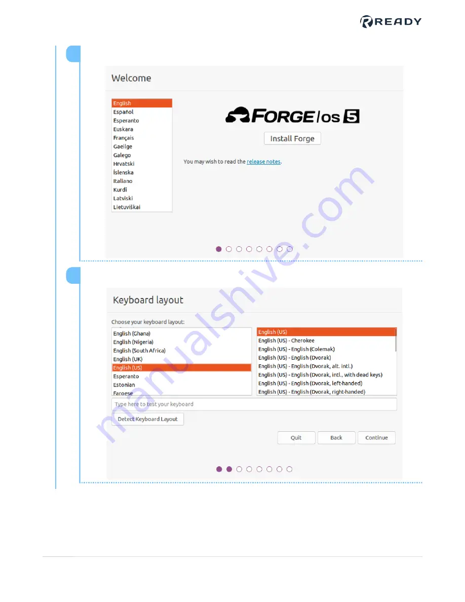 READY FORGE OS5 Startup Manual Download Page 17