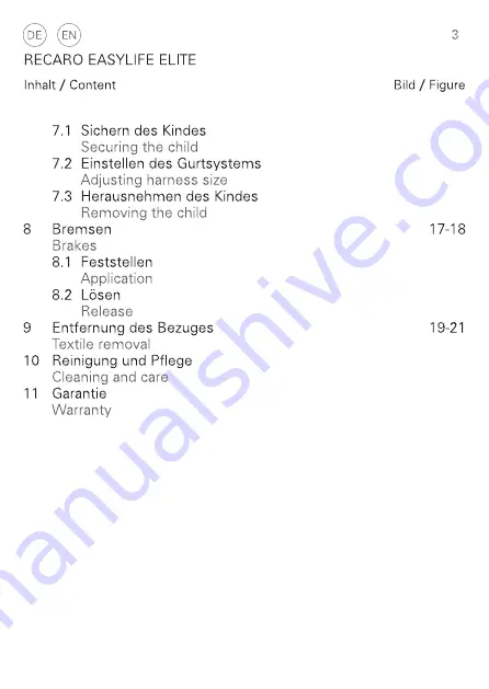 RECARO 00088004040050 Instructions For Installation And Use Manual Download Page 5