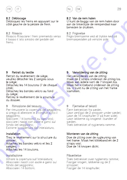 RECARO 00088004040050 Instructions For Installation And Use Manual Download Page 31