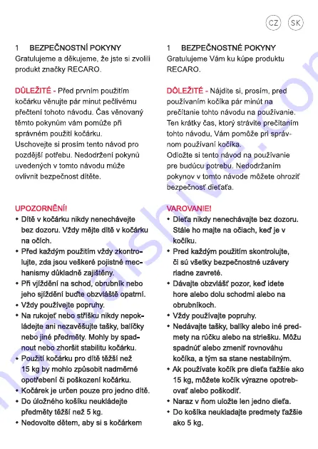 RECARO 00088004040050 Instructions For Installation And Use Manual Download Page 150