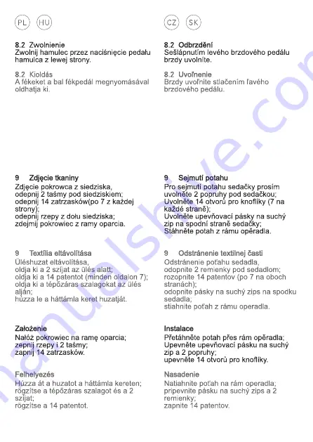 RECARO 00088004040050 Instructions For Installation And Use Manual Download Page 167