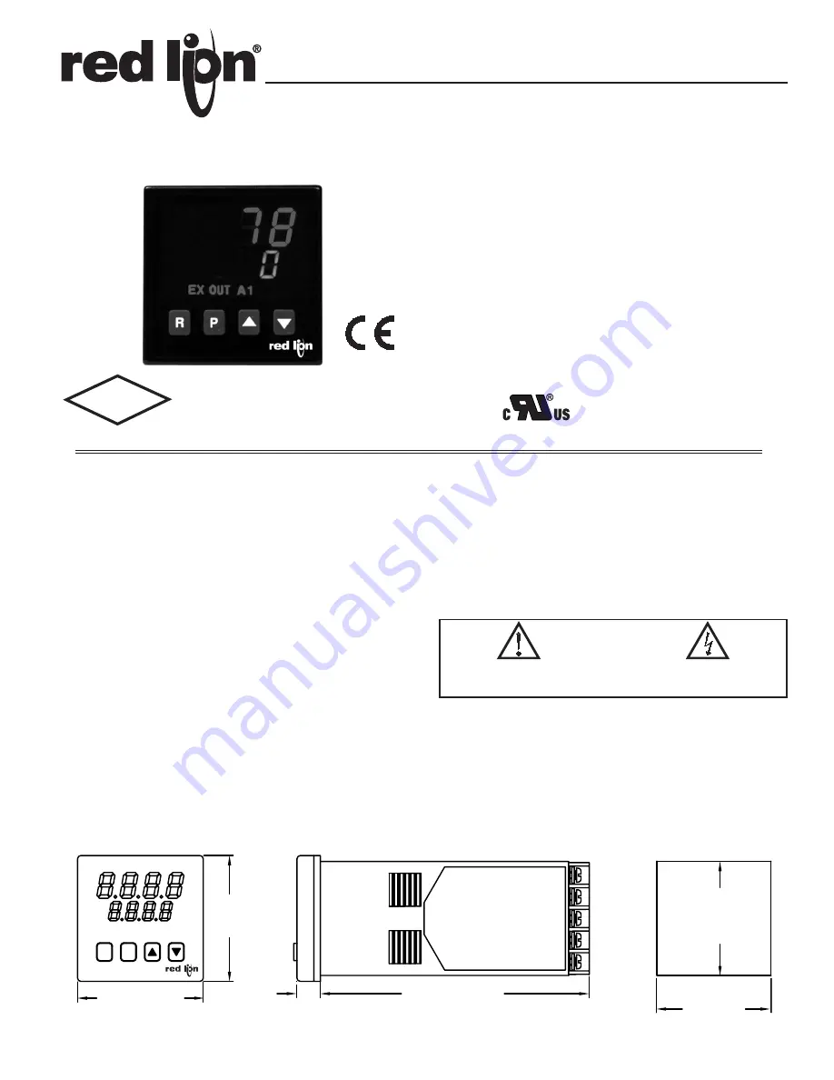 red lion TLA User Manual Download Page 1