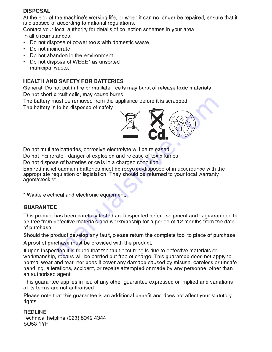 Redline 34159 Instructions Manual Download Page 12