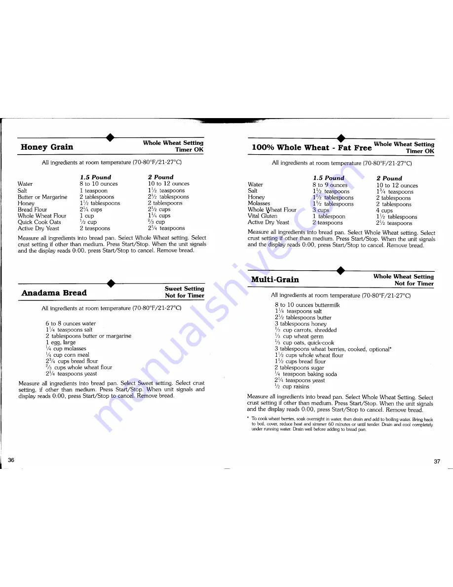 Regal K6725 Manual & Cookbook Download Page 19