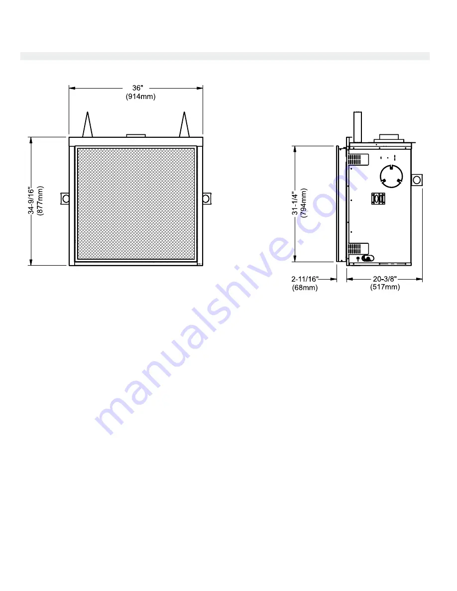 Regency Fireplace Products Bellavista B36XTE Owners & Installation Manual Download Page 7