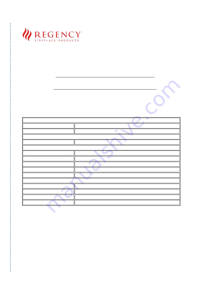 Regency Fireplace Products CB40EPV-LP Owners & Installation Manual Download Page 119