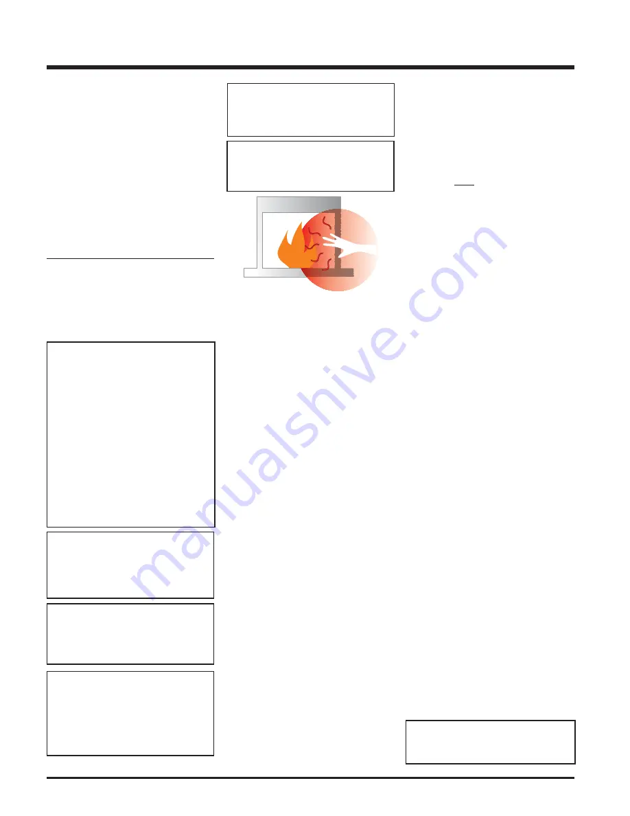 Regency Fireplace Products E21 Gas Insert Owners & Installation Manual Download Page 6