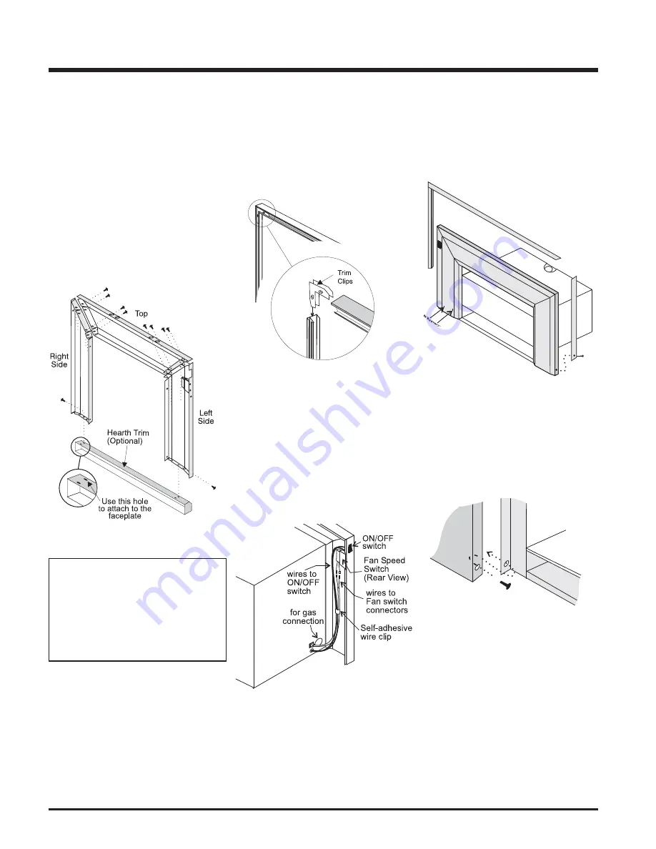 Regency Fireplace Products E21 Gas Insert Owners & Installation Manual Download Page 18