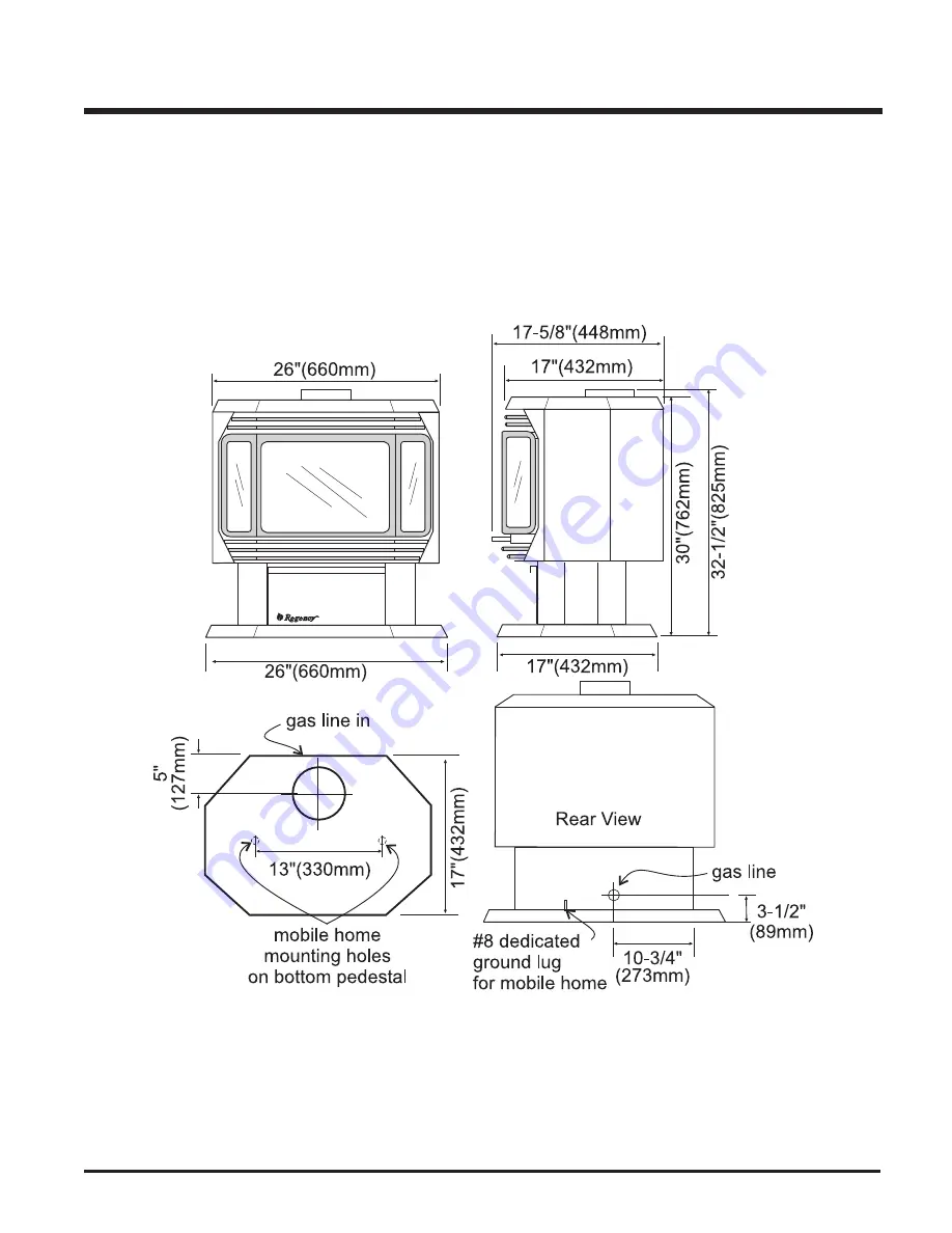 Regency FG39-LPG1 Owners & Installation Manual Download Page 3