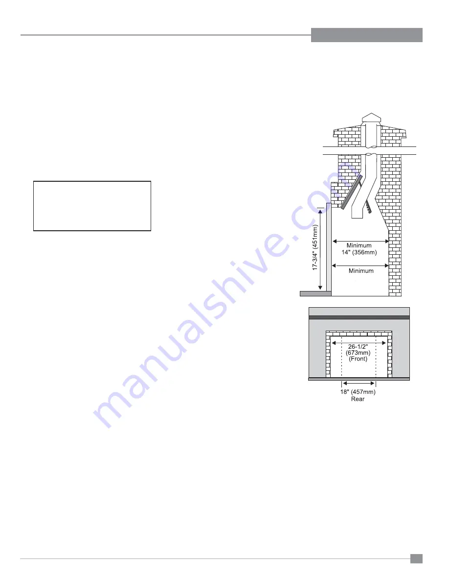 Regency Gas Insert E21-LP3 Owners & Installation Manual Download Page 9