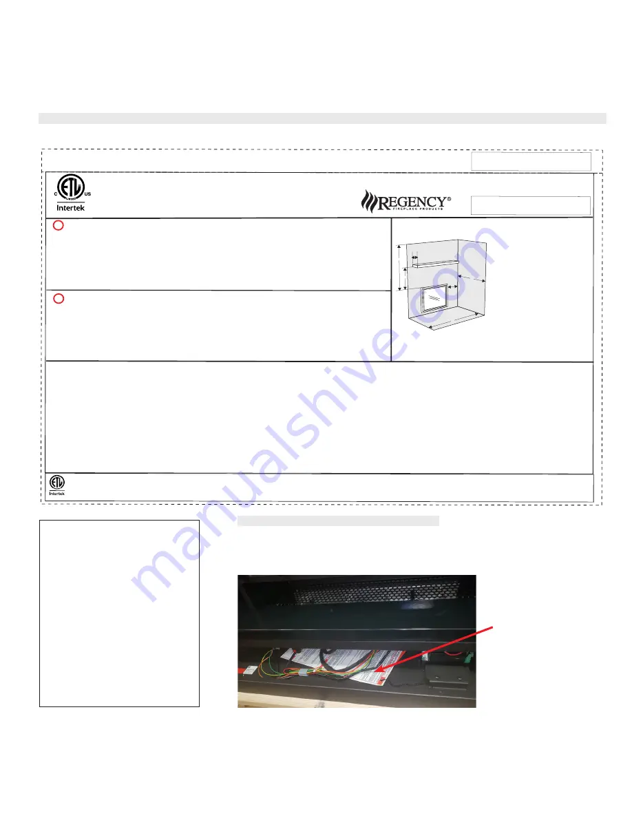 Regency Grandview G800EC Series Owners & Installation Manual Download Page 6