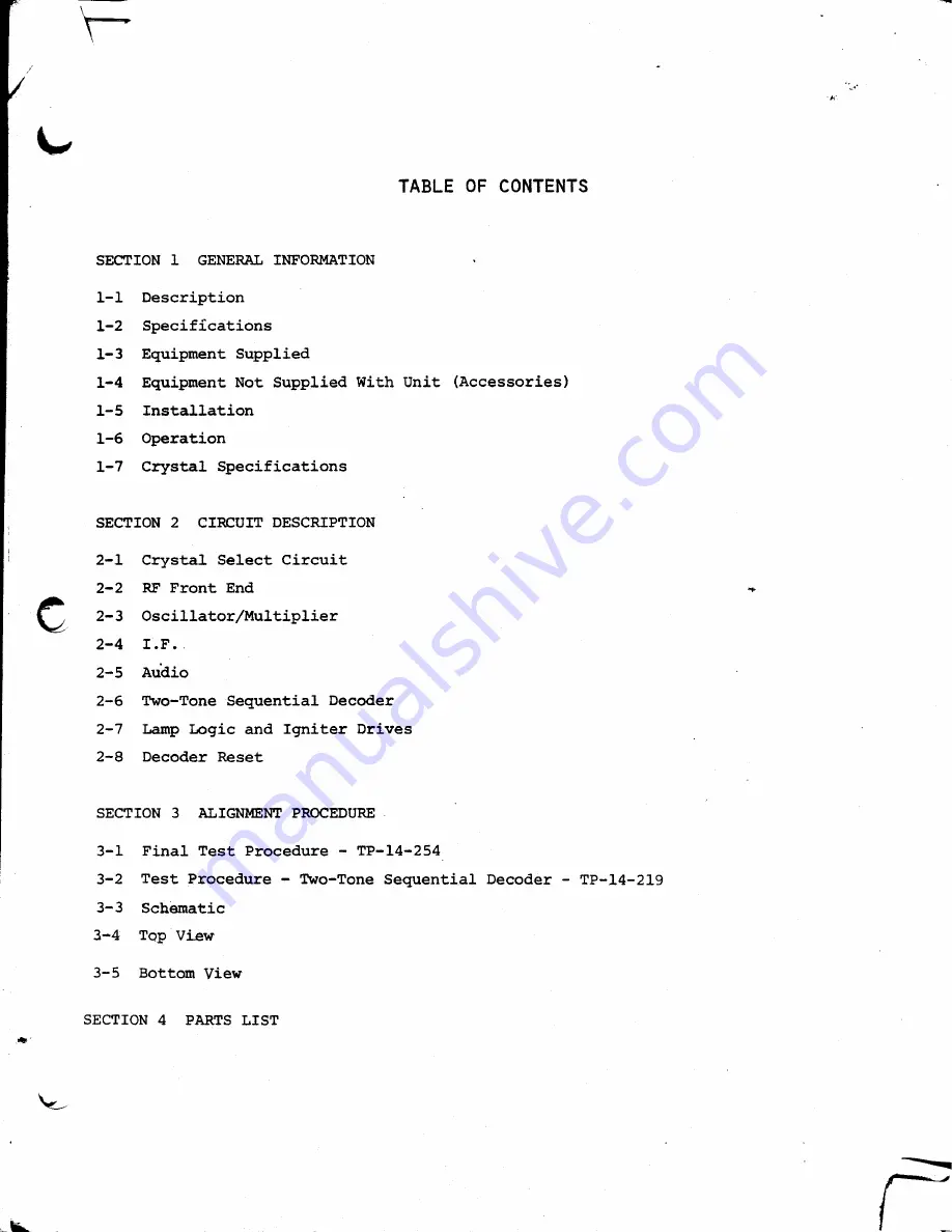 Regency MCA-611 Service Manual Download Page 2