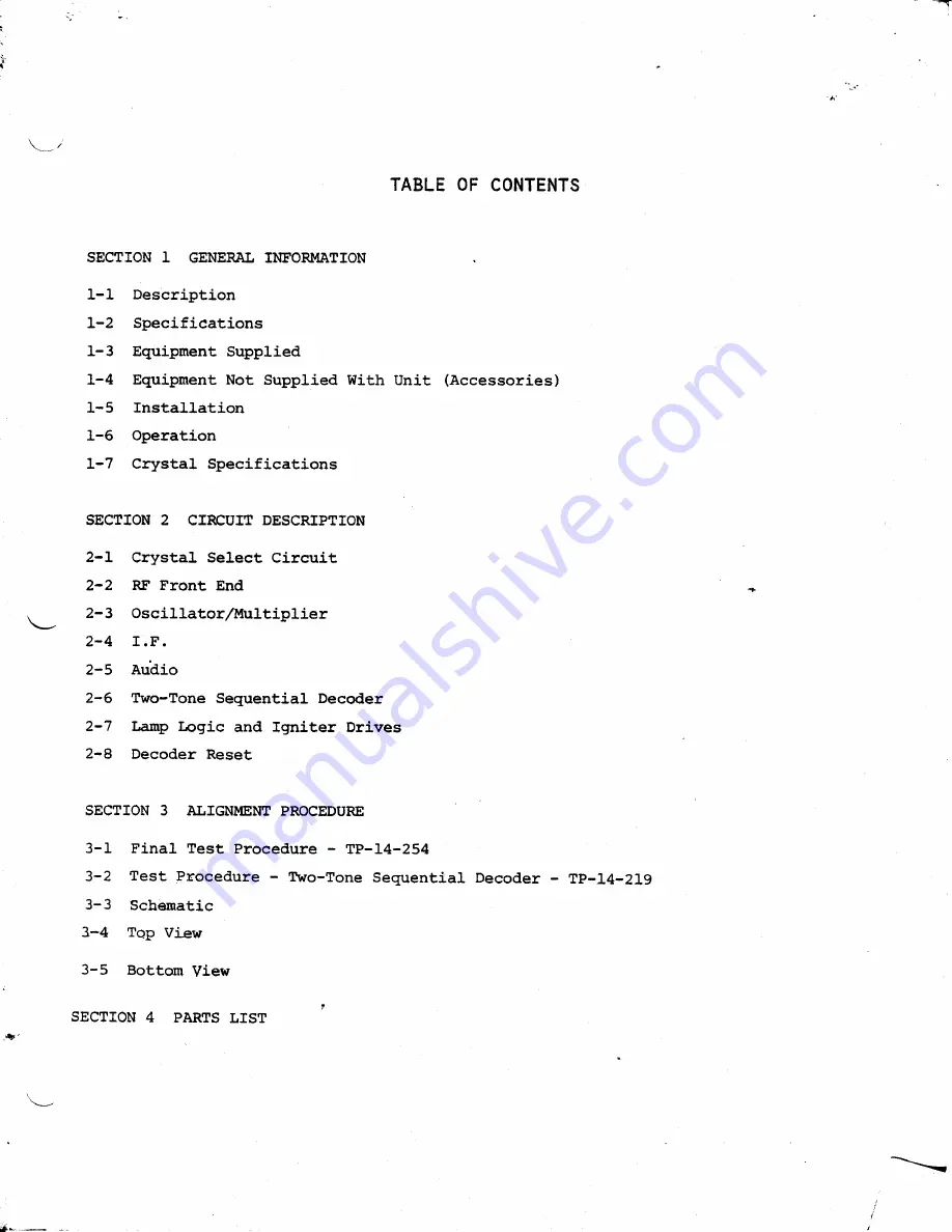 Regency MCA-611 Service Manual Download Page 3