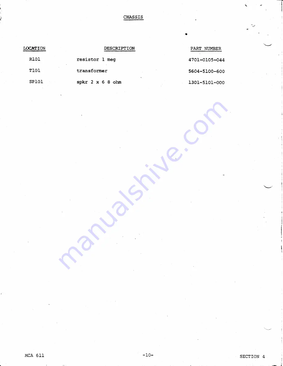 Regency MCA-611 Service Manual Download Page 41