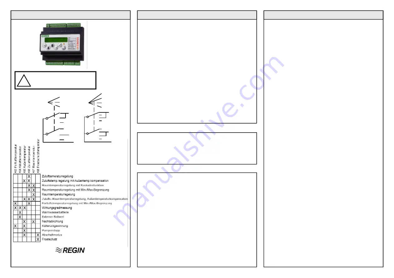 Regin Corrigo C10-LON Quick Start Manual Download Page 9