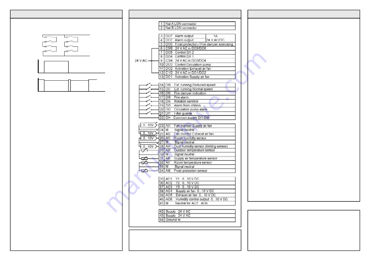 Regin CORRIGO C40-LON Instruction Manual Download Page 6