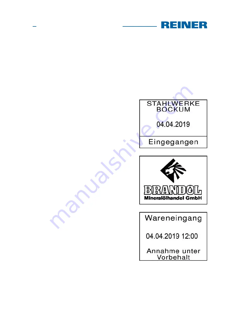 Reiner ChronoDater 920 Operating Manual Download Page 128