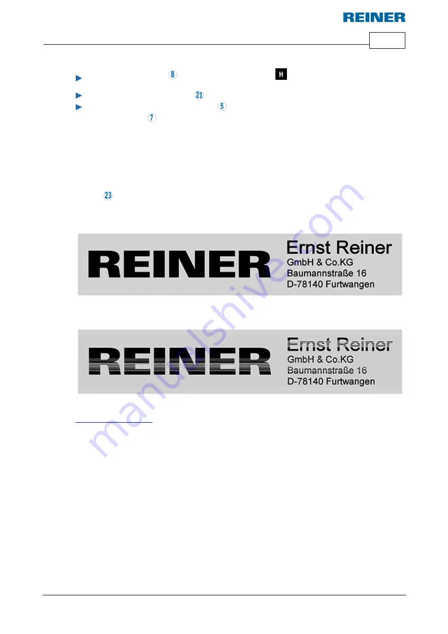 Reiner jetStamp 1025 Operating Manual Download Page 69