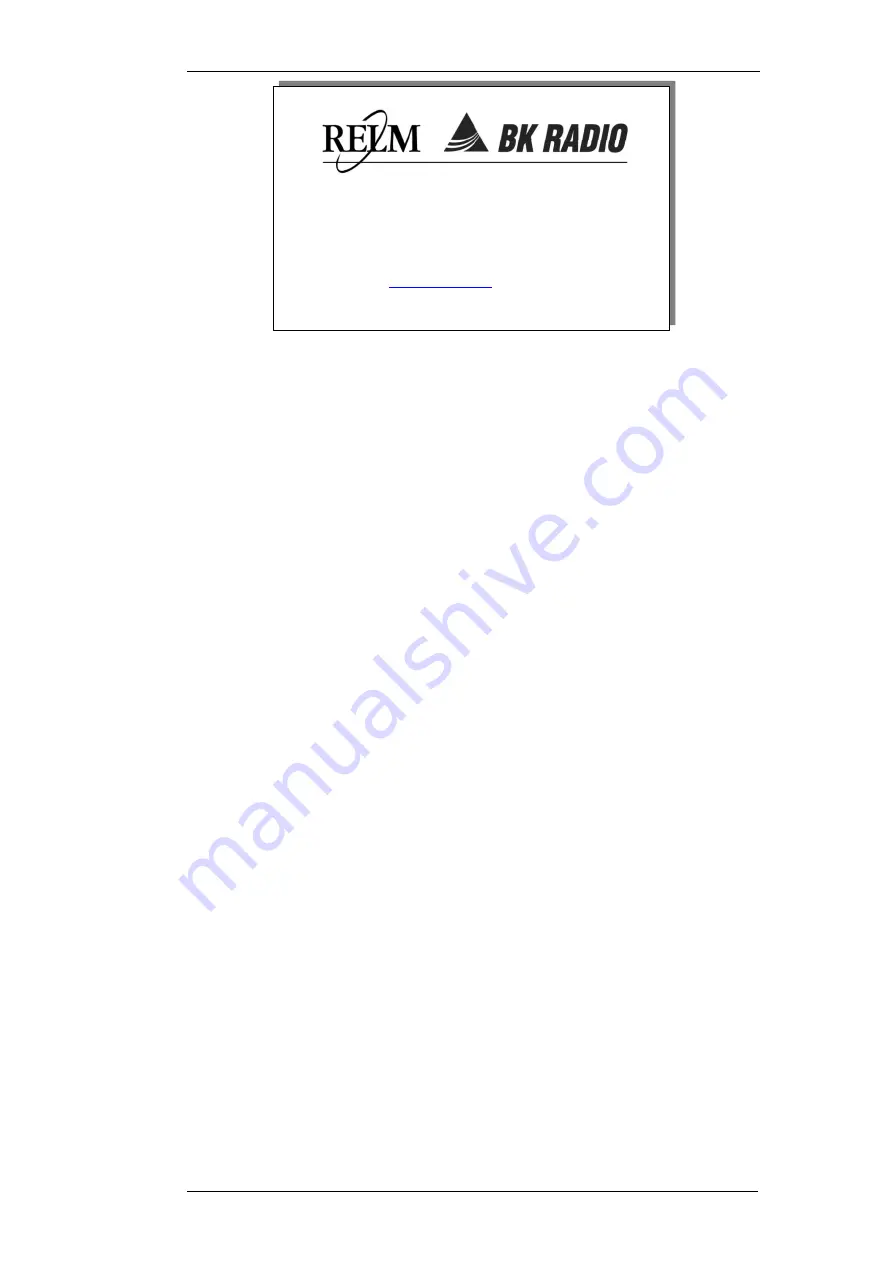 RELM BK RADIO T58 Technical Manual Download Page 3