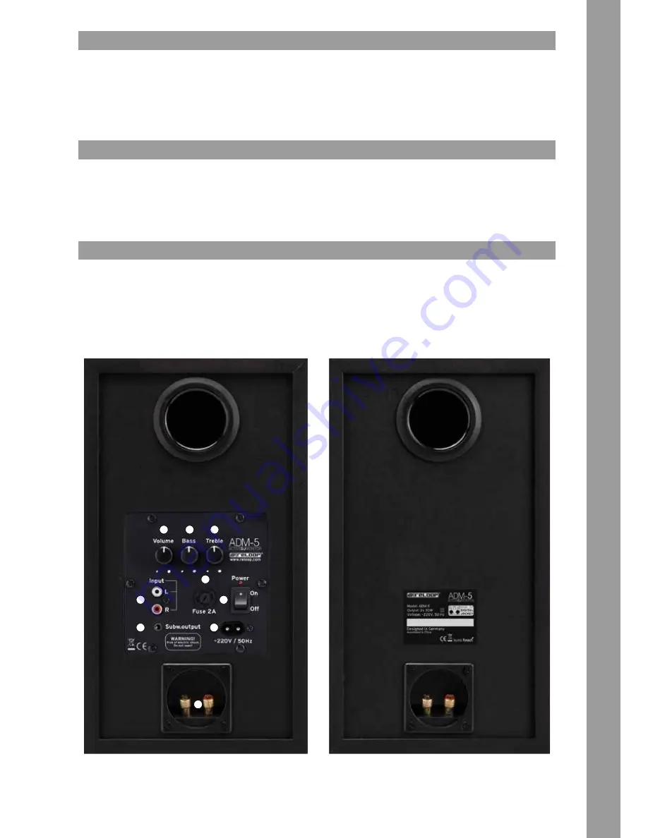 Reloop ADM-5 Instruction Manual Download Page 3