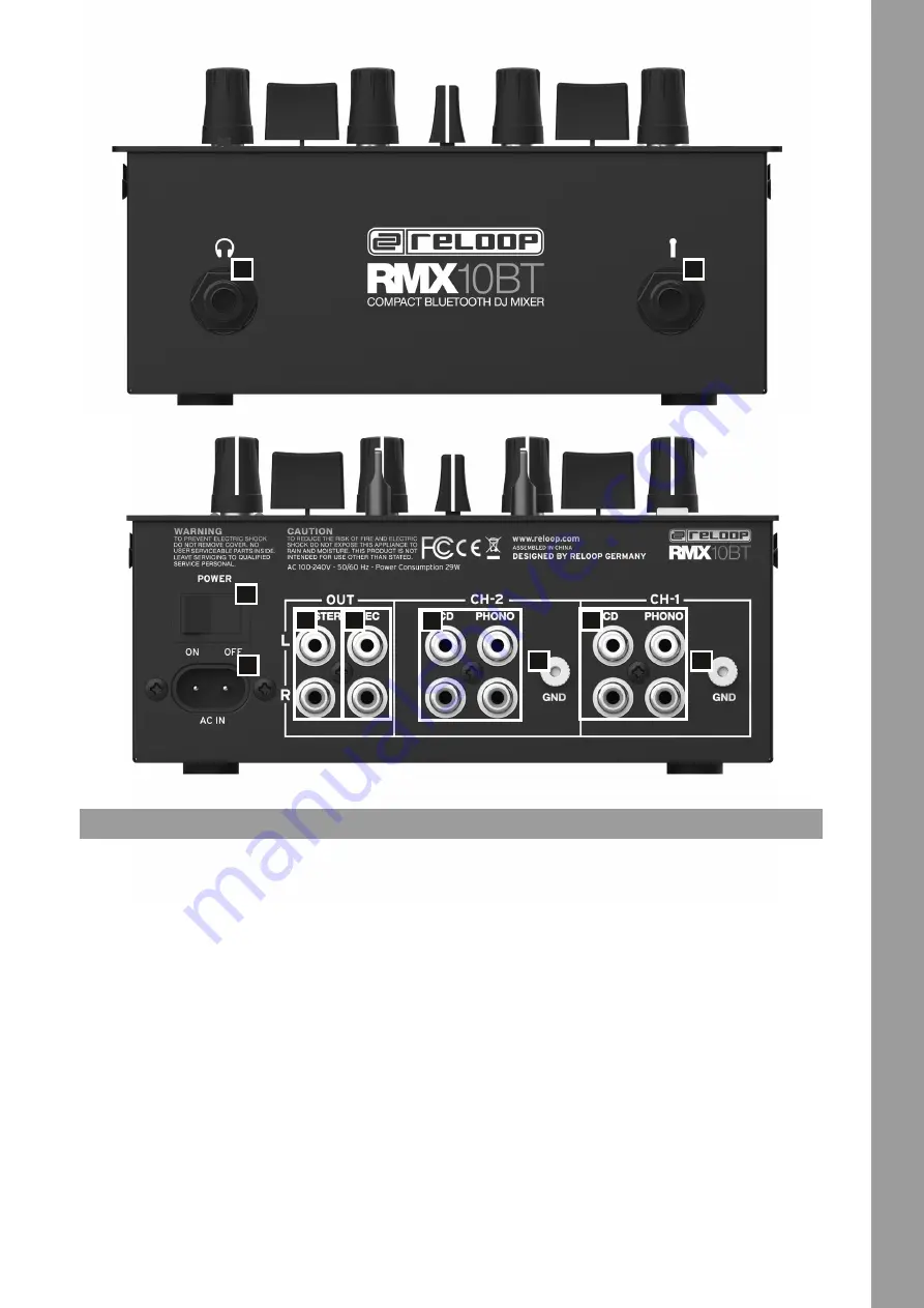 Reloop RMX 10BT Instruction Manual Download Page 17