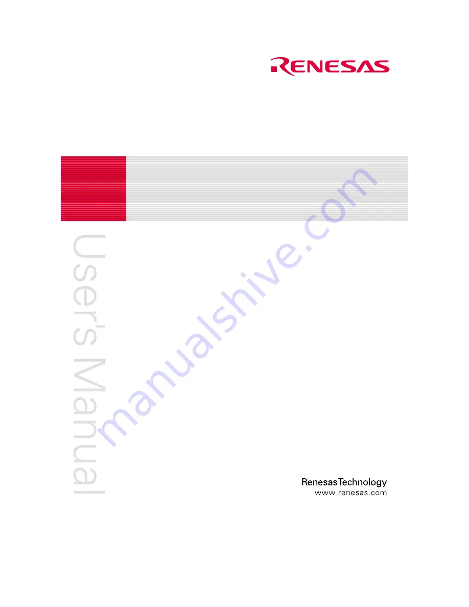 Renesas SH7041 Series Hardware Manual Download Page 1