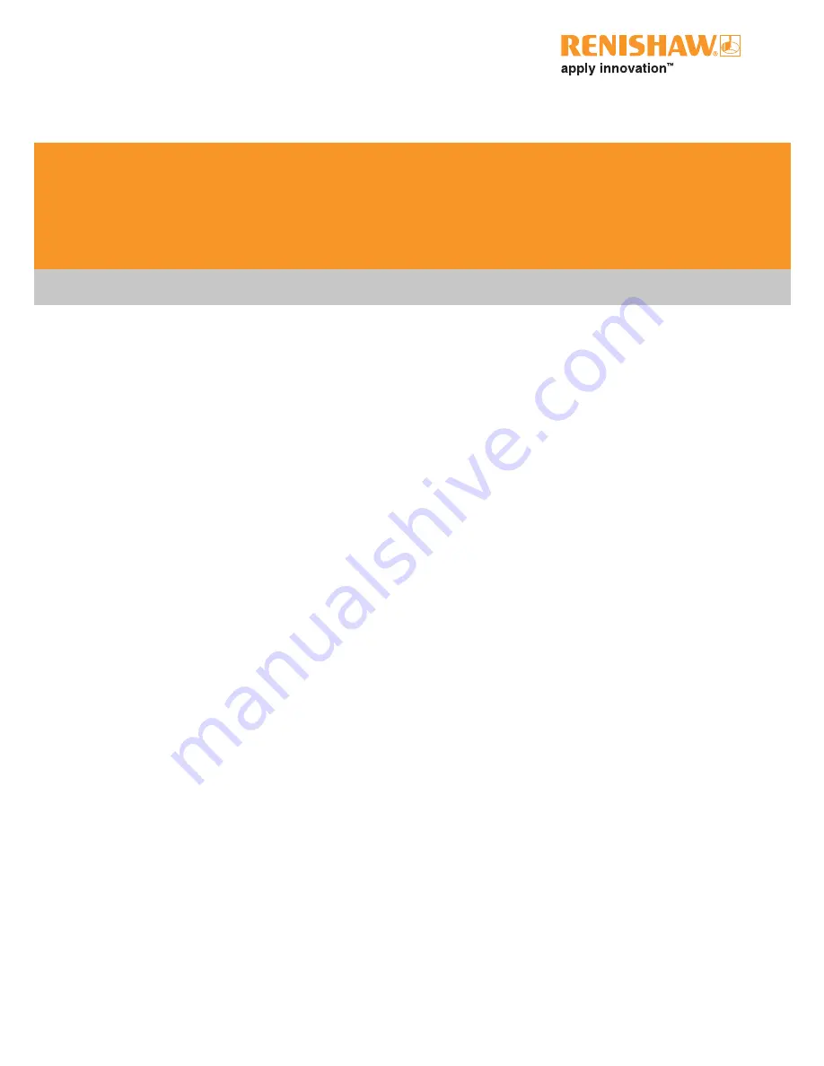 Renishaw MIH User Manual Download Page 61