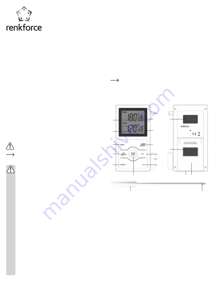 Renkforce 1380341 Operating Instructions Manual Download Page 4