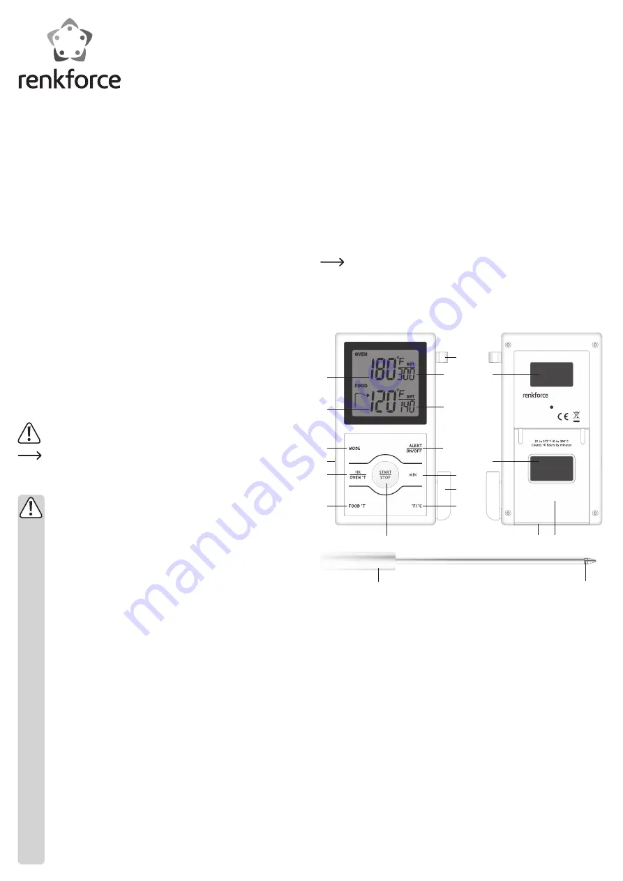 Renkforce 1380341 Operating Instructions Manual Download Page 7