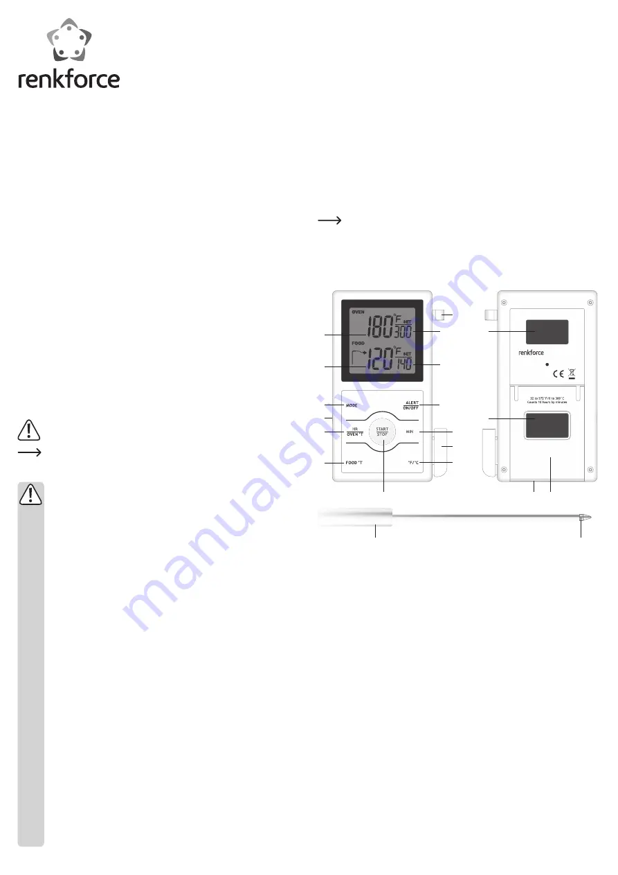 Renkforce 1380341 Operating Instructions Manual Download Page 10