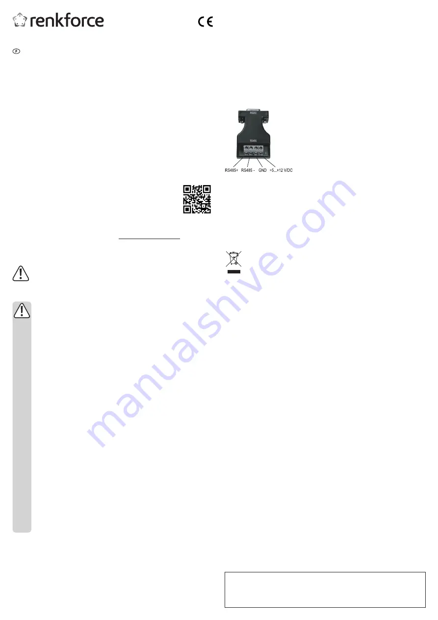 Renkforce 1404051 Operating Instructions Download Page 3