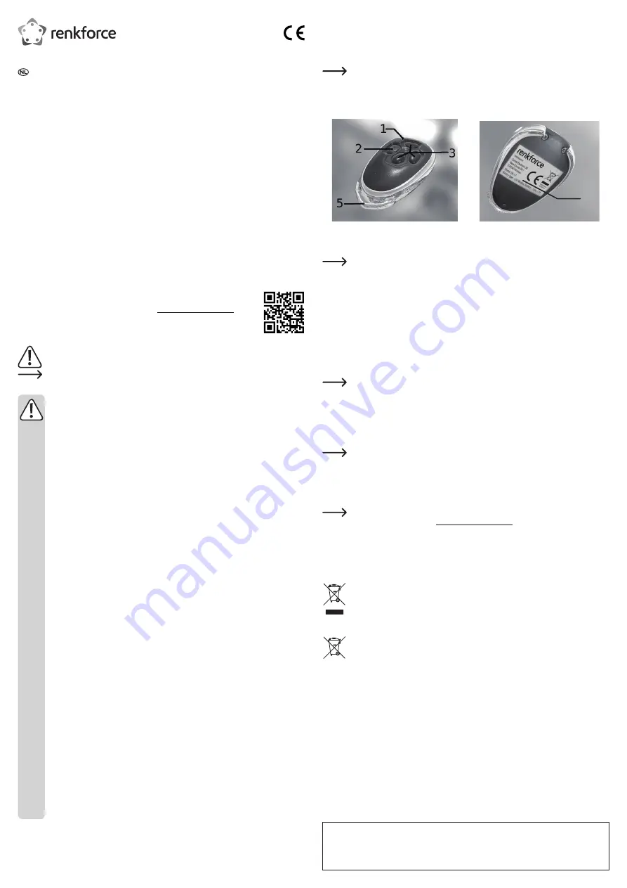 Renkforce RF-4375406 Operating Instructions Download Page 4