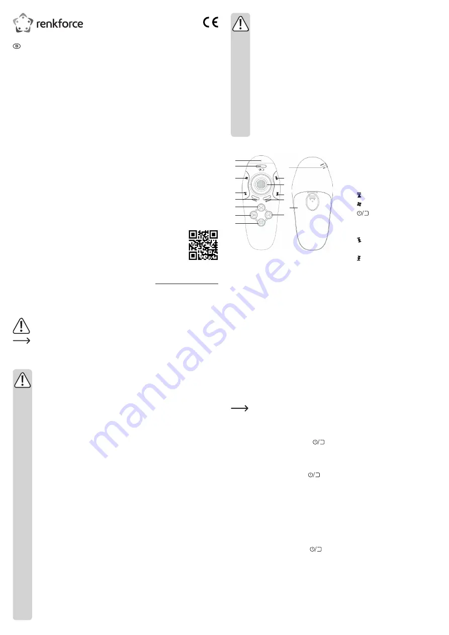 Renkforce RF-VR-CO1 Operating Instructions Manual Download Page 1