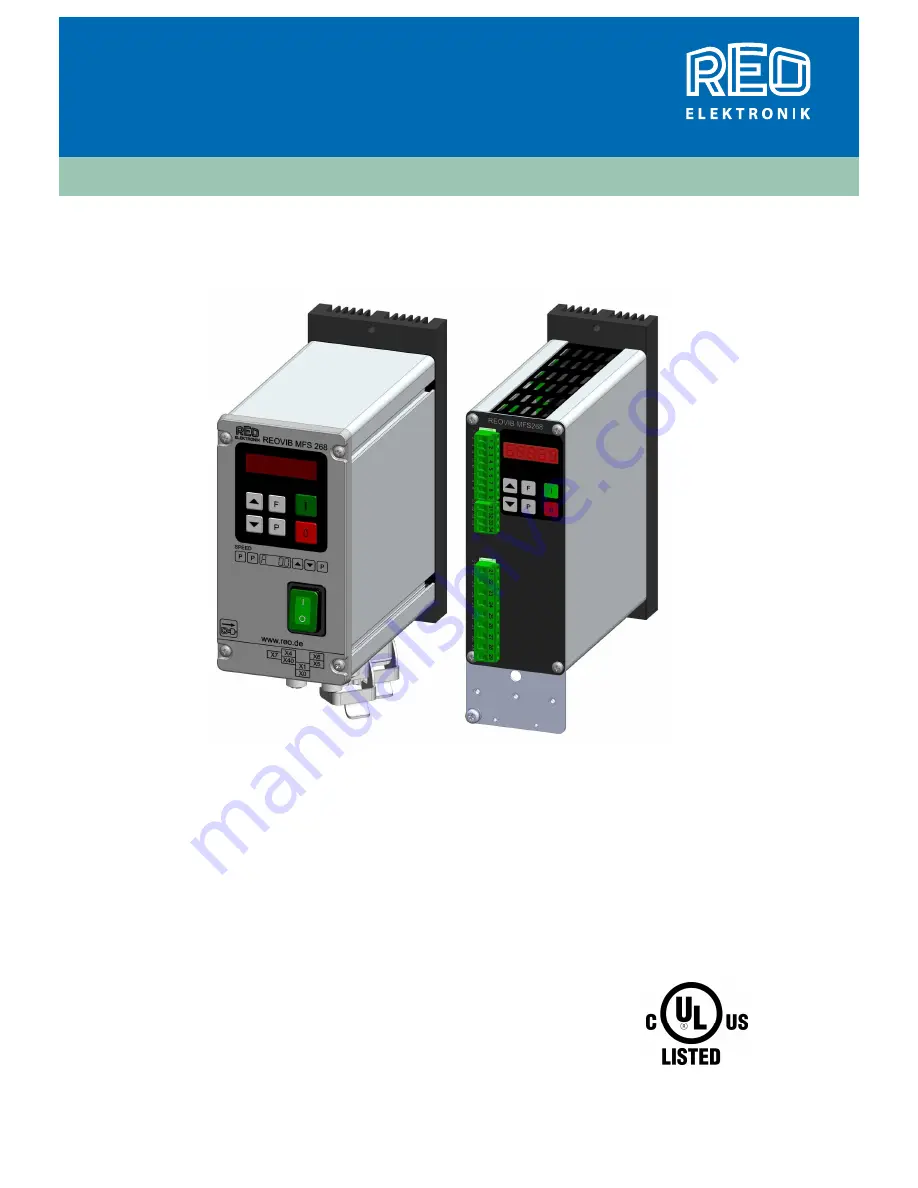 Reo Elektronik REOVIB MFS 268 Скачать руководство пользователя страница 1