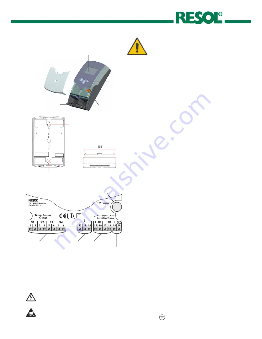 Resol DeltaSol BS Pro Manual Download Page 4