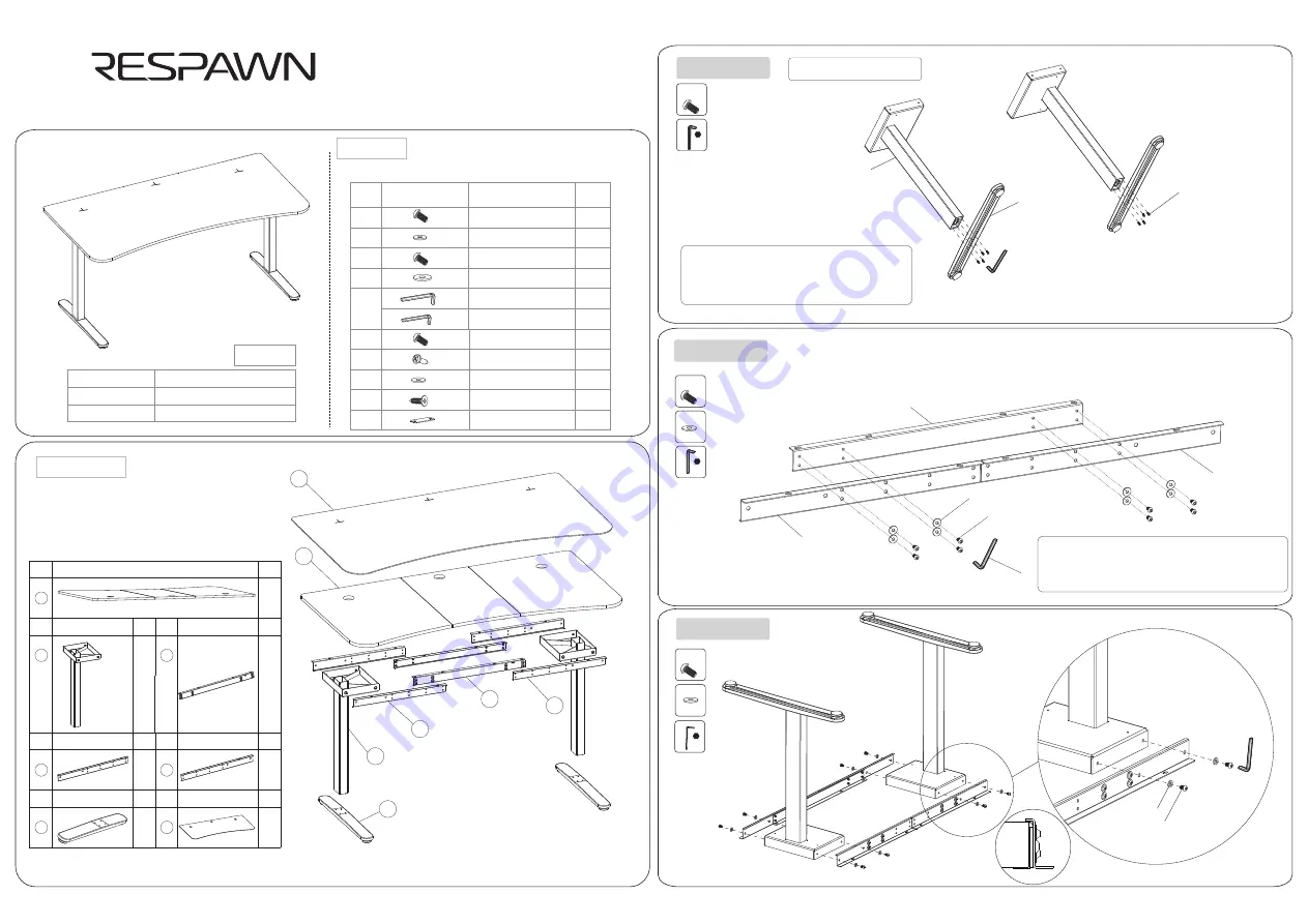 Respawn RSP-1063-BLK Installation Manual Download Page 1