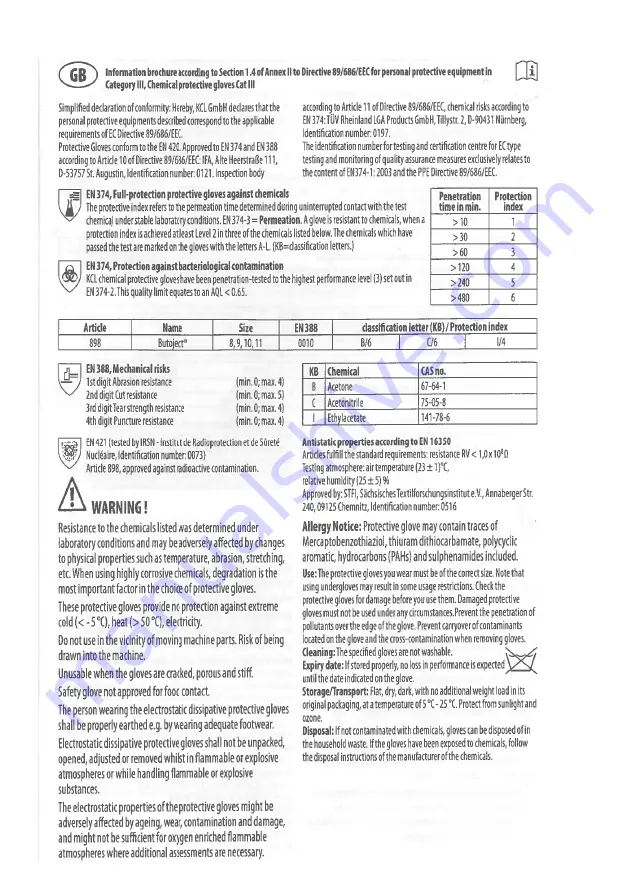 Respirex GLS 300 A User Instructions Download Page 14