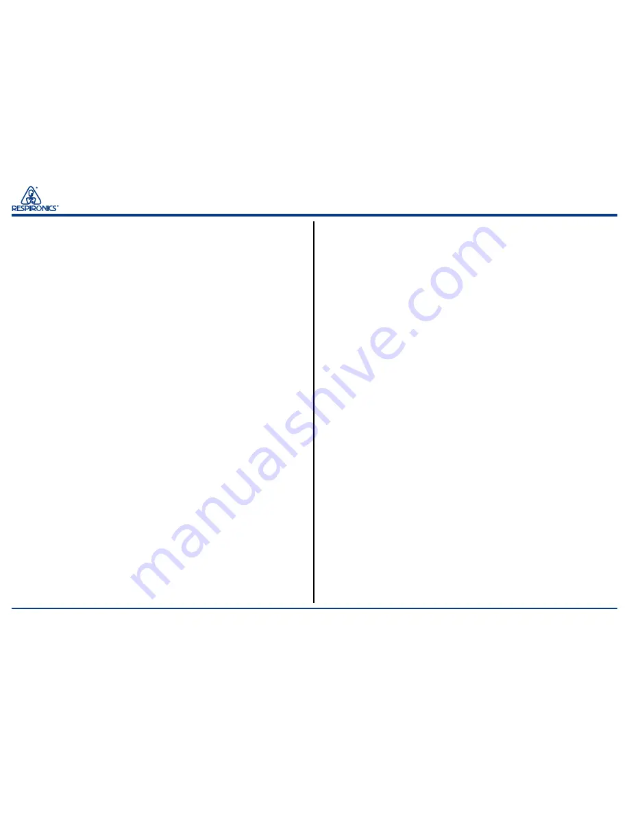 Respironics Tranquility Quest Plus Service Manual Download Page 7