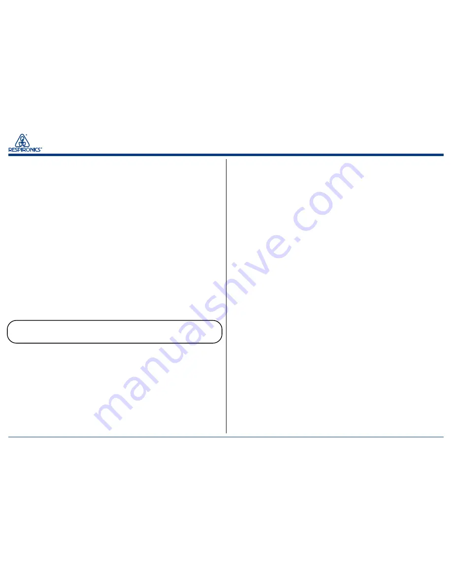 Respironics Tranquility Quest Plus Service Manual Download Page 8