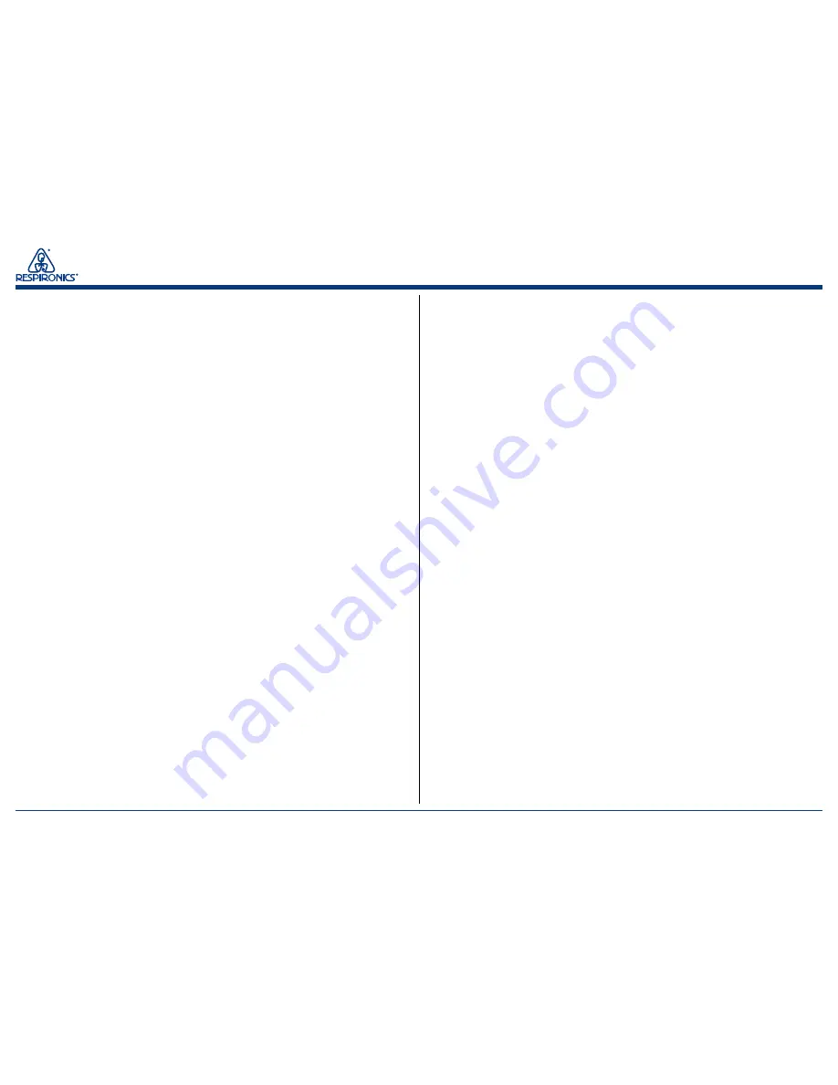 Respironics Tranquility Quest Plus Service Manual Download Page 10