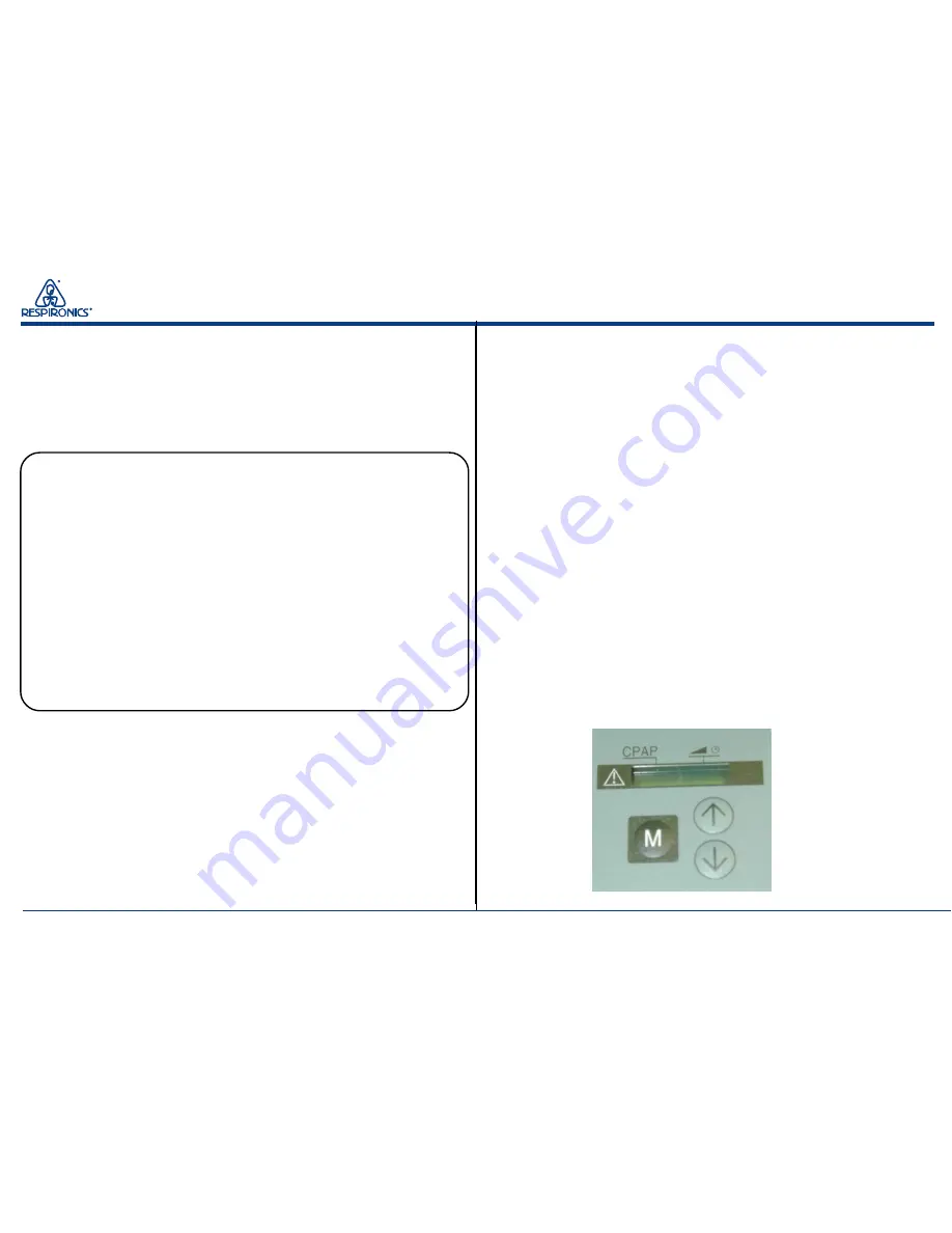 Respironics Tranquility Quest Plus Service Manual Download Page 12